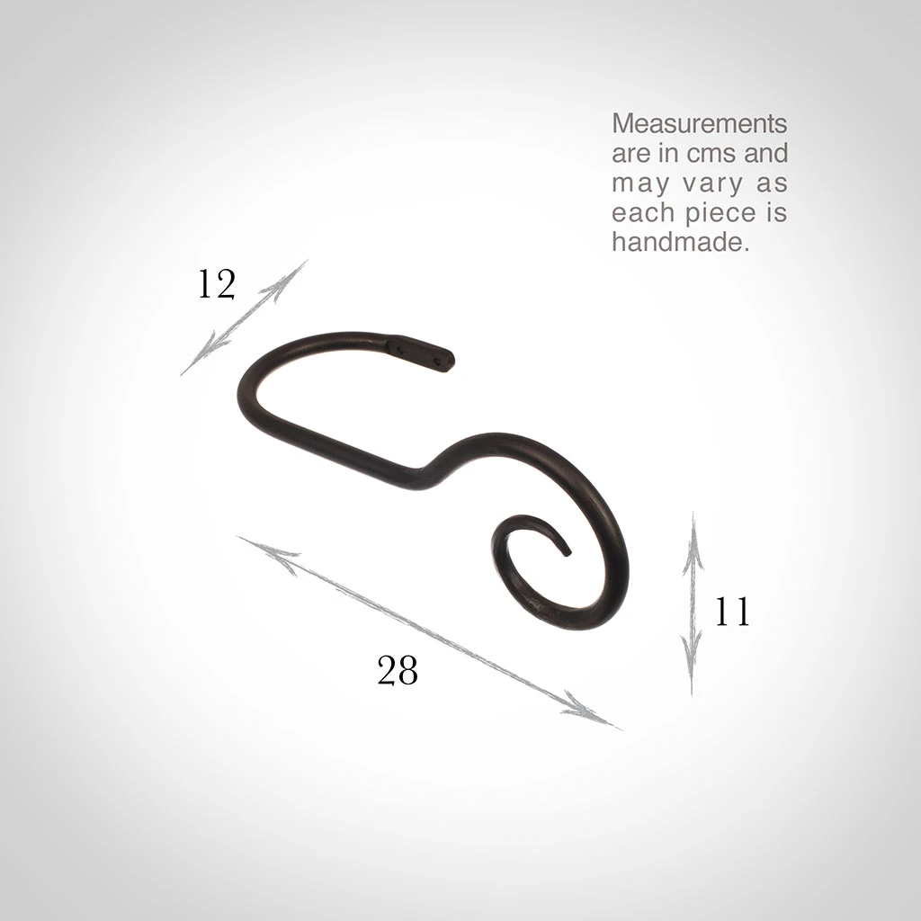 Large Bishop's Crook Holdback (Right Side) In Beeswax 5 Large Bishop's Crook Holdback (Right Side) In Beeswax - Image 3