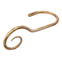 Large Bishop's Crook Holdback (Left Side) In Old Ivory