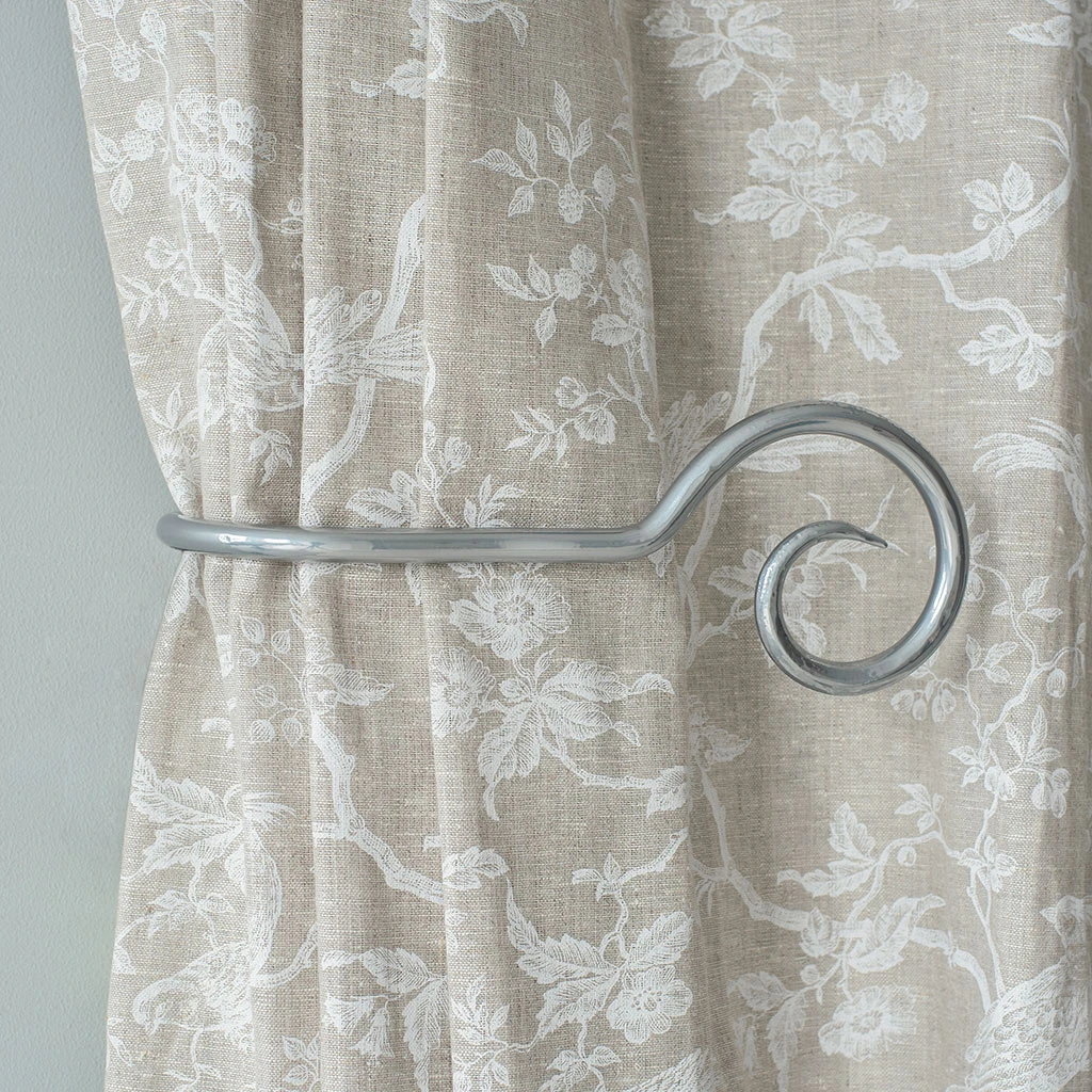 Large Bishop's Crook Holdback (Right Side) In Mercury 4 Large Bishop's Crook Holdback (Right Side) In Mercury - Image 2