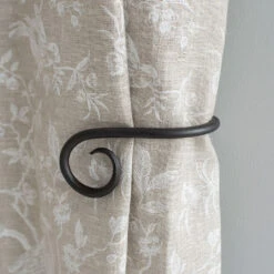 Small Crook Holdback (Left Side) In Beeswax -Curtains & Poles Sales 637gglbw 12