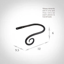 Small Crook Holdback (Left Side) In Beeswax -Curtains & Poles Sales 637gglbw 13