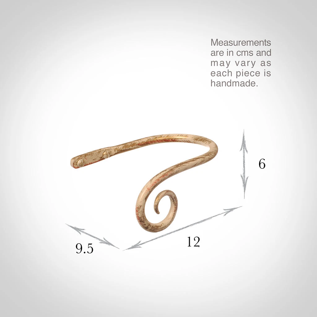 Small Crook Holdback (Left Side) In Old Ivory 5 Small Crook Holdback (Left Side) In Old Ivory - Image 3