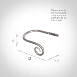 Small Crook Holdback (Right Side) In Mercury -Curtains & Poles Sales 637ggme 13