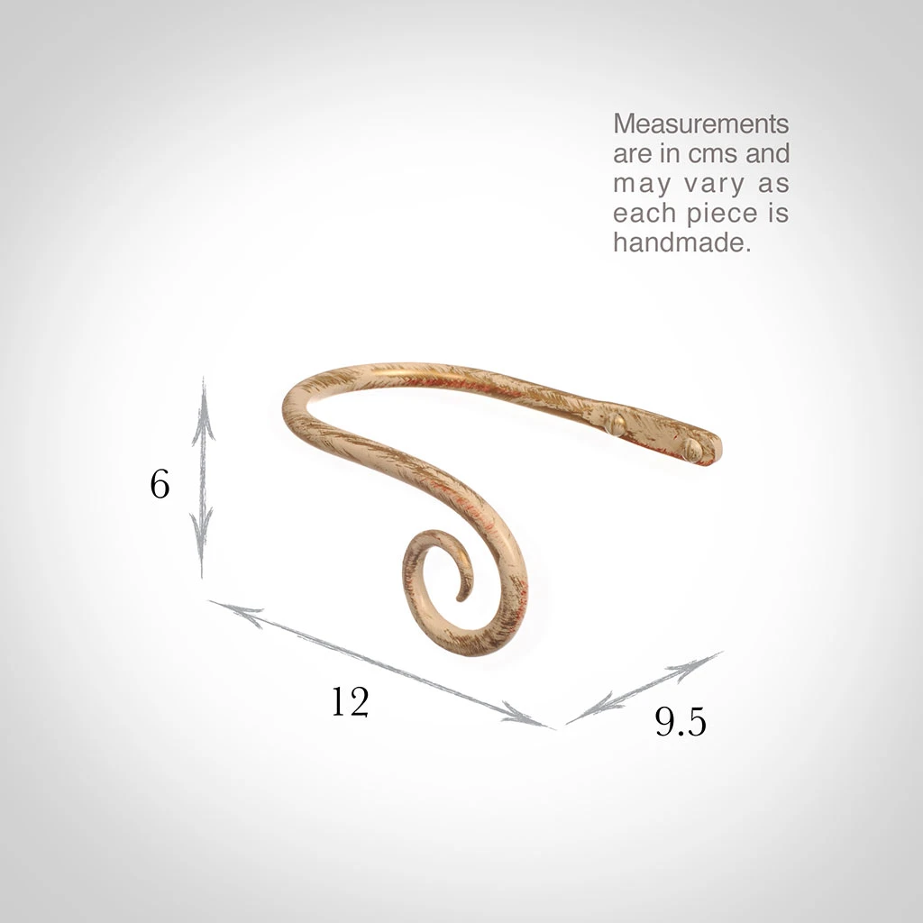 Small Crook Holdback (Right Side) In Old Ivory 5 Small Crook Holdback (Right Side) In Old Ivory - Image 3