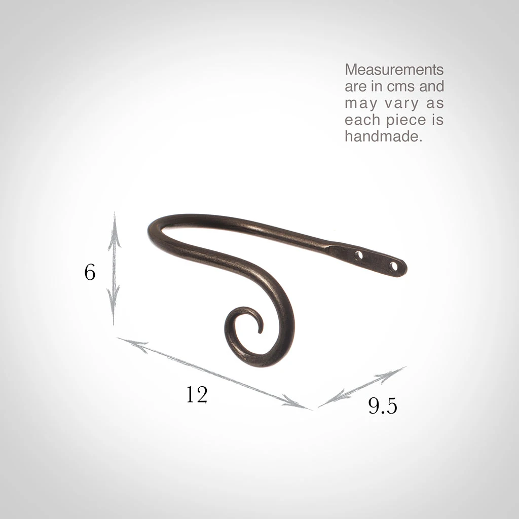 Small Crook Holdback (Right Side) In Polished 5 Small Crook Holdback (Right Side) In Polished - Image 3