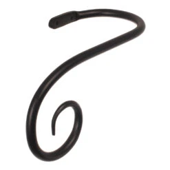 Large Crook Holdback (Left Side) In Matt Black