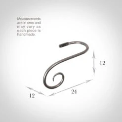 Large Crook Holdback (Left Side) In Mercury 7 Large Crook Holdback (Left Side) In Mercury -Curtains & Poles Sales 637glme 13