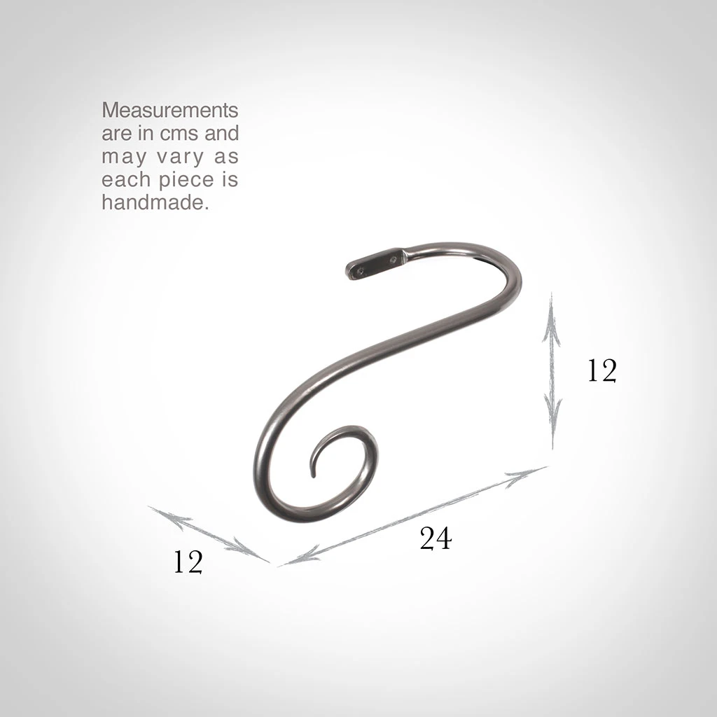 Large Crook Holdback (Left Side) In Mercury 5 Large Crook Holdback (Left Side) In Mercury - Image 3