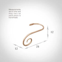 Large Crook Holdback (Left Side) In Old Ivory -Curtains & Poles Sales 637gloi 13