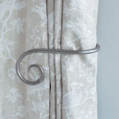 Large Crook Holdback (Left Side) In Polished -Curtains & Poles Sales 637glpo 12