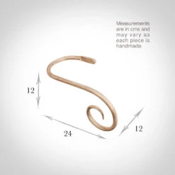 Large Crook Holdback (Right Side) In Old Ivory -Curtains & Poles Sales 637goi 13