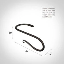 Large Shepherd's Crook Holdback (Right Side) In Beeswax -Curtains & Poles Sales 637jbw 13
