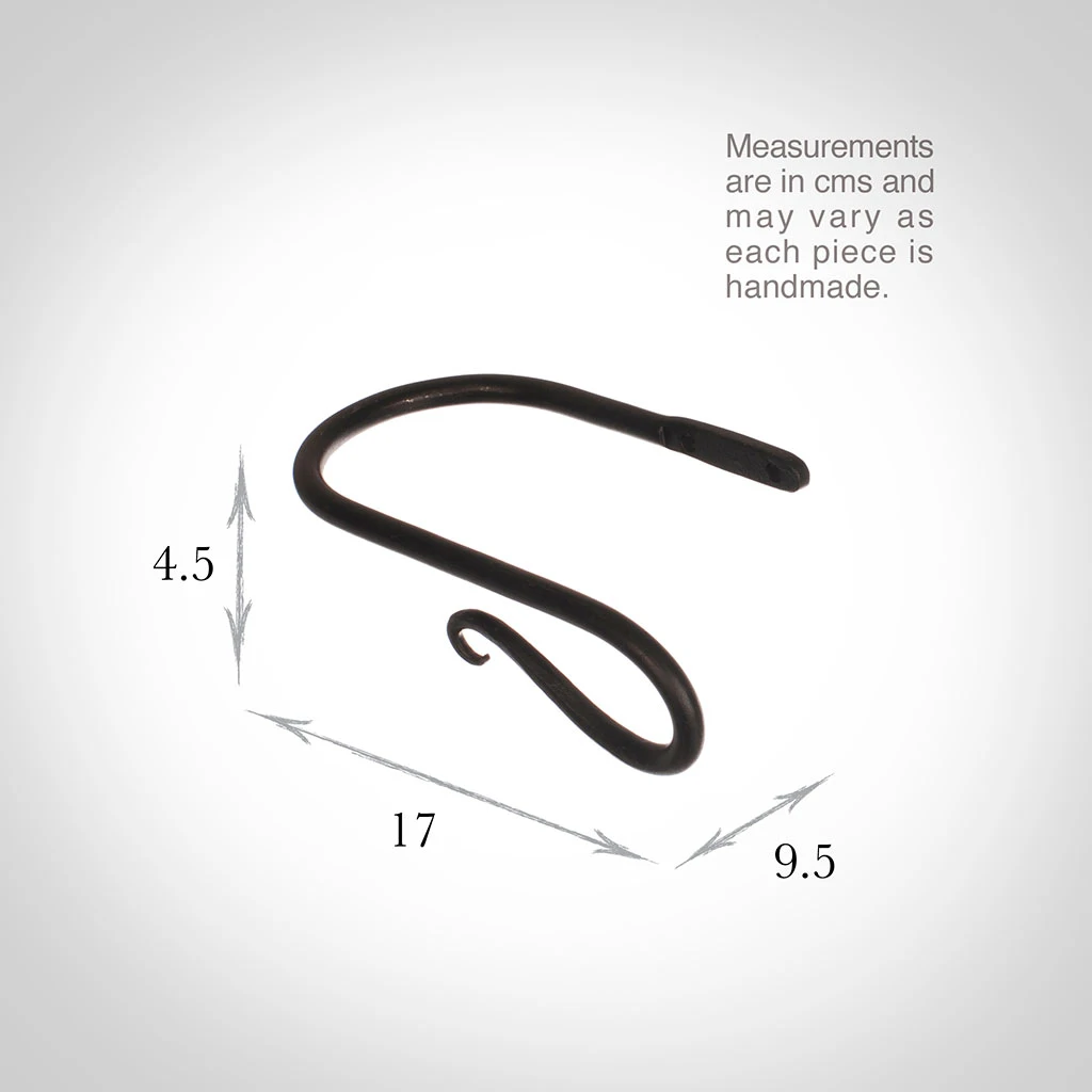 Small Shepherd's Crook Holdback (Right Side) In Beeswax 5 Small Shepherd's Crook Holdback (Right Side) In Beeswax - Image 3