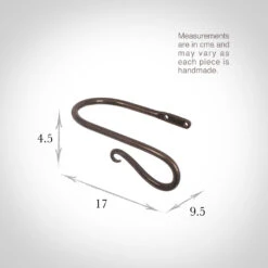 Small Shepherd's Crook Holdback (Right Side) In Polished 7 Small Shepherd's Crook Holdback (Right Side) In Polished -Curtains & Poles Sales 637jjpo 13