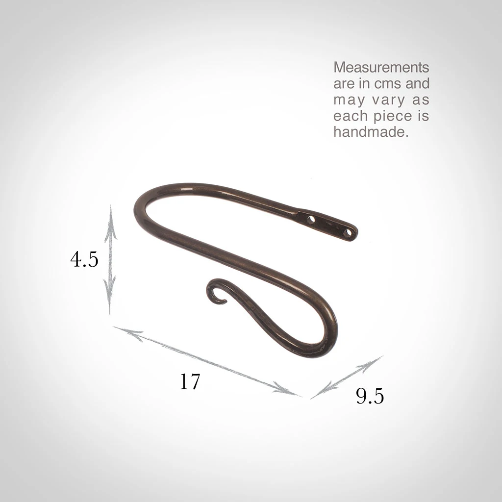 Small Shepherd's Crook Holdback (Right Side) In Polished 5 Small Shepherd's Crook Holdback (Right Side) In Polished - Image 3