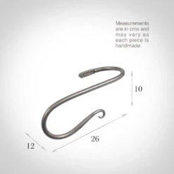 Large Shepherd's Crook Holdback (Left Side) In Polished 7 Large Shepherd's Crook Holdback (Left Side) In Polished -Curtains & Poles Sales 637jlpo 13