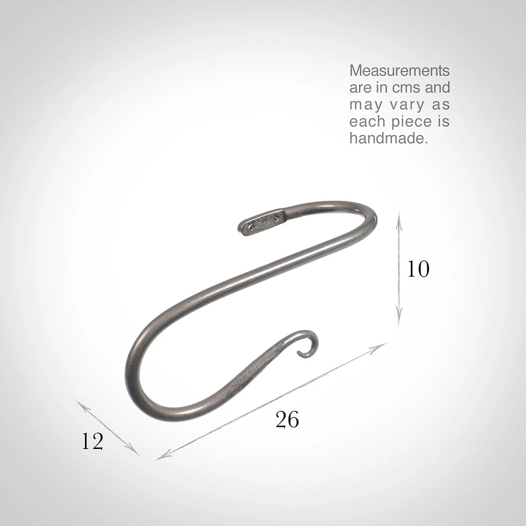 Large Shepherd's Crook Holdback (Left Side) In Polished 5 Large Shepherd's Crook Holdback (Left Side) In Polished - Image 3
