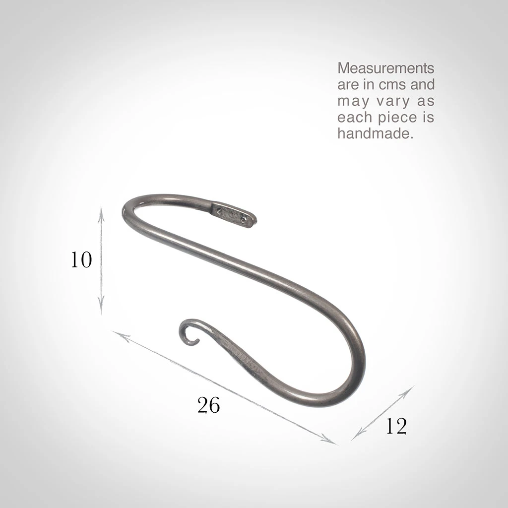 Large Shepherd's Crook Holdback (Right Side) In Polished 5 Large Shepherd's Crook Holdback (Right Side) In Polished - Image 3