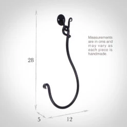 Small Swing Holdback (12cm Embrace) In Matt Black -Curtains & Poles Sales 637kkmb 13