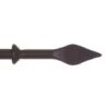 12mm Spear Finial In Matt Black -Curtains & Poles Sales 643mb 1