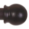 38mm Cannonball Finial In Matt Black -Curtains & Poles Sales 646mb 11