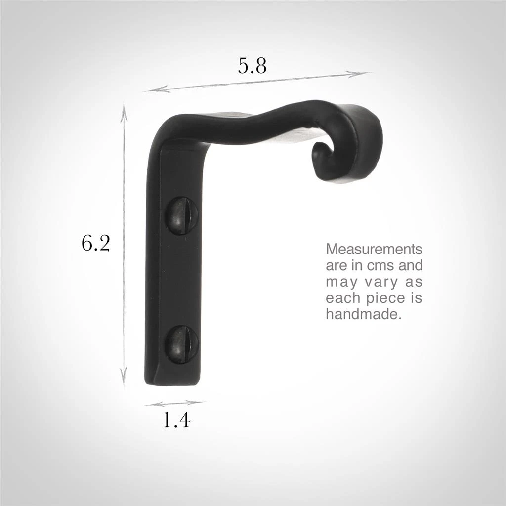 Dormer Rod Support Bracket In Matt Black 5 Dormer Rod Support Bracket In Matt Black - Image 3