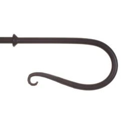12mm Shepherd's Crook Finial In Matt Black