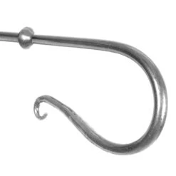 12mm Shepherd's Crook Finial In Mercury -Curtains & Poles Sales 680me 2