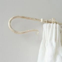 12mm Shepherd's Crook Finial In Old Ivory -Curtains & Poles Sales 680oi 12