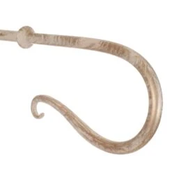 12mm Shepherd's Crook Finial In Old Ivory -Curtains & Poles Sales 680oi 2