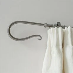 12mm Shepherd's Crook Finial In Polished -Curtains & Poles Sales 680po 12