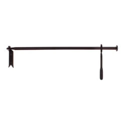 12mm Self-Closing Button Portiere In Matt Black