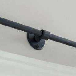 12mm Sleeve Bracket Finished In Matt Black 7 12mm Sleeve Bracket Finished In Matt Black -Curtains & Poles Sales 686mb 12