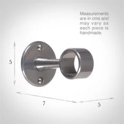 25mm Sleeve Bracket In Mercury 8 25mm Sleeve Bracket In Mercury -Curtains & Poles Sales 688me 13