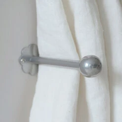 Draper's Cannonball Holdback In Mercury -Curtains & Poles Sales 691bme 12