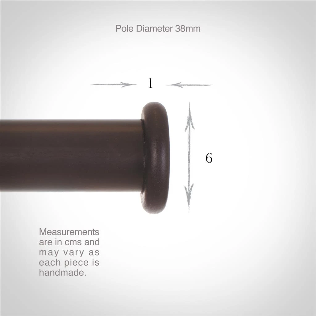 38mm Button Finial In Beeswax 4 38mm Button Finial In Beeswax - Image 2