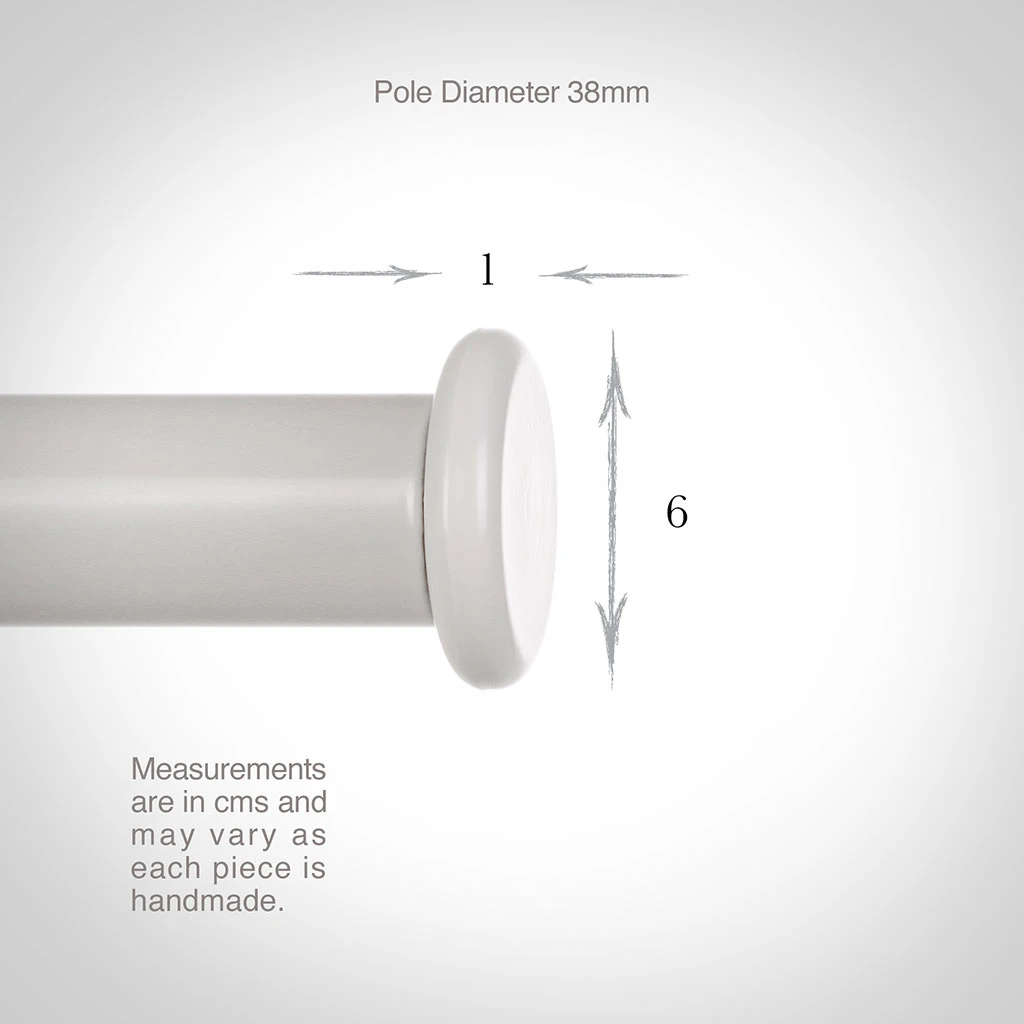38mm Button Finial In Clay 5 38mm Button Finial In Clay - Image 3