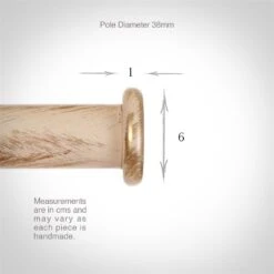 38mm Button Finial In Old Ivory 9 38mm Button Finial In Old Ivory -Curtains & Poles Sales 693oi 3