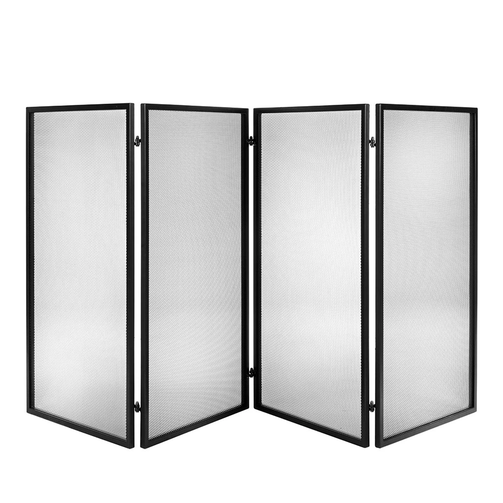 Oxford Hinged Fireguard In Matt Black 3 Oxford Hinged Fireguard In Matt Black