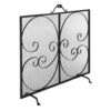 Scrolled Fireguard In Matt Black 1 Scrolled Fireguard In Matt Black -Curtains & Poles Sales 702mb 11