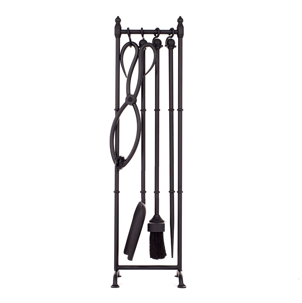Elmsett Companion Set With Ball Handles,Matt Black 3 Elmsett Companion Set With Ball Handles,Matt Black