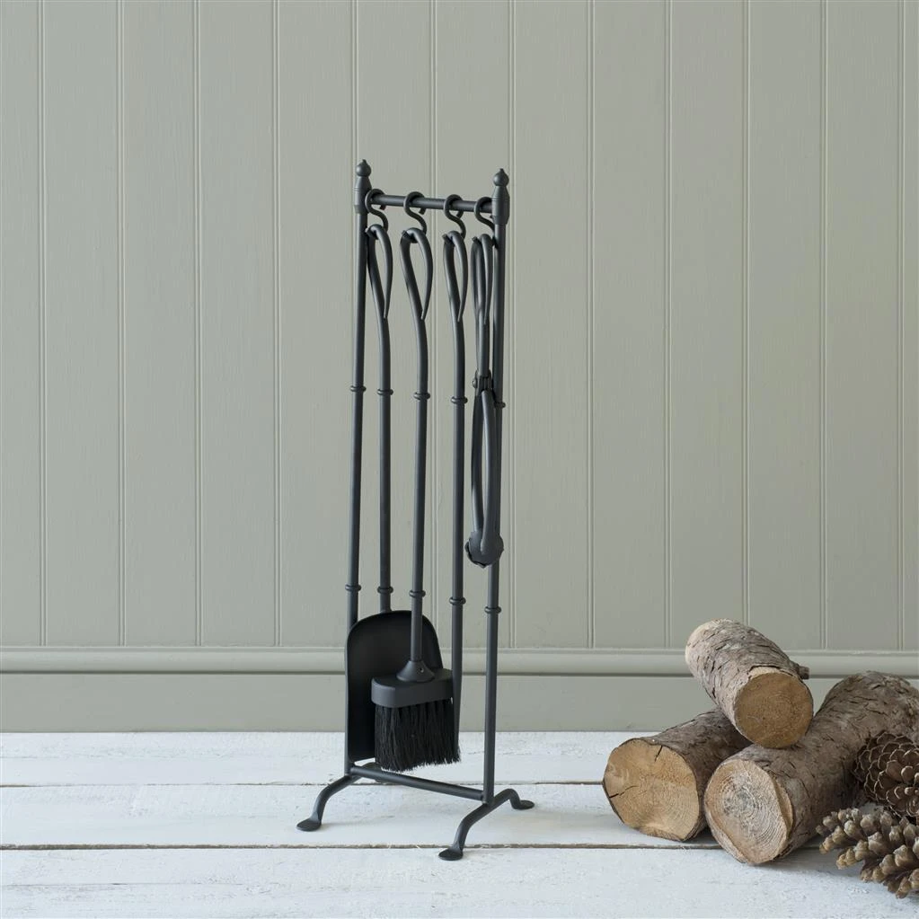 Portland Companion Set In Matt Black (With Stand) 4 Portland Companion Set In Matt Black (With Stand) - Image 2