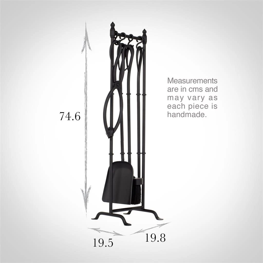 Portland Companion Set In Matt Black (With Stand) 5 Portland Companion Set In Matt Black (With Stand) - Image 3