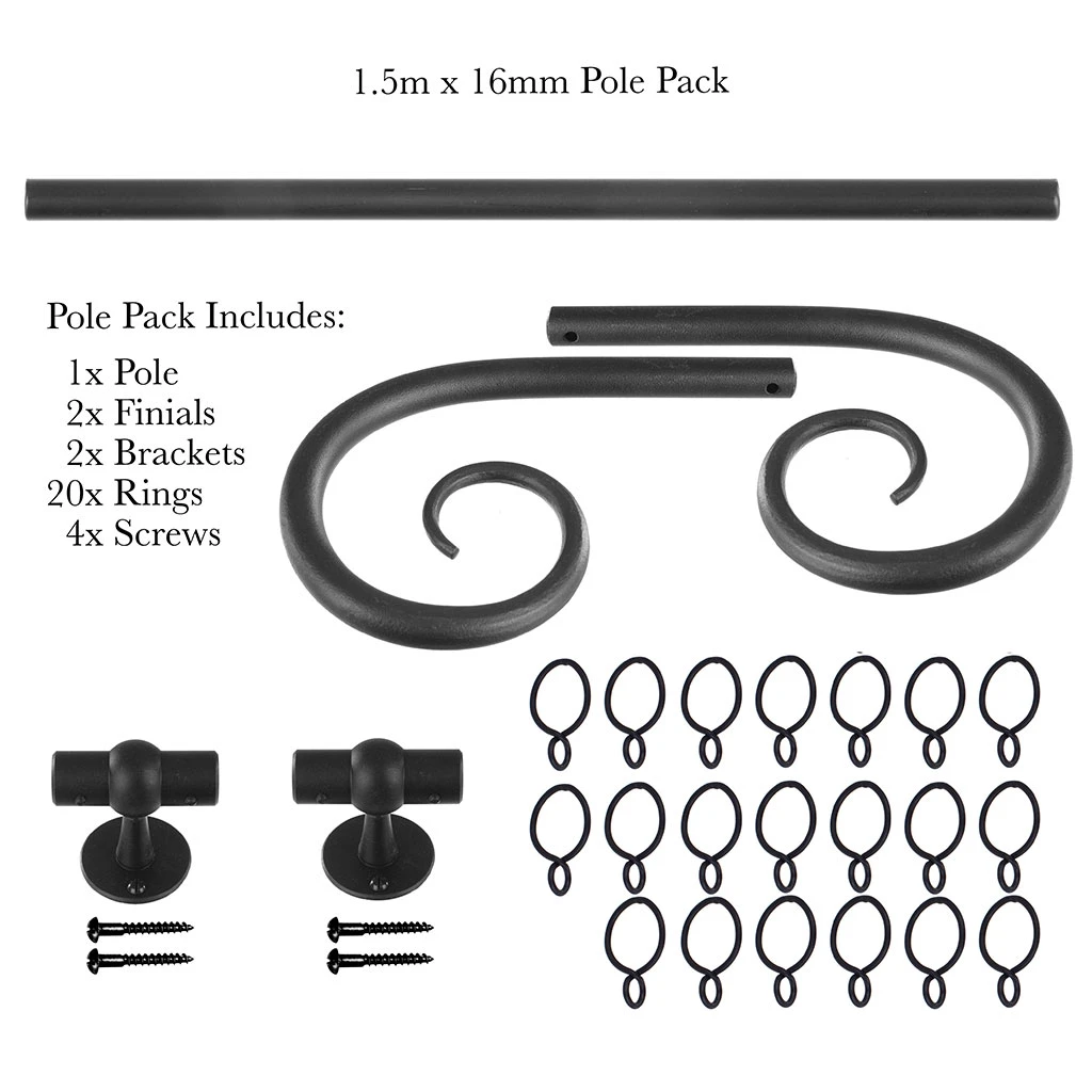 1.5m 16mm Crook Pole Pack In Beeswax 6 1.5m 16mm Crook Pole Pack In Beeswax - Image 4