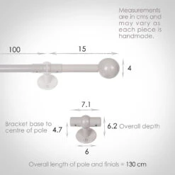 1m 16mm Cannonball Pack In Clay 8 1m 16mm Cannonball Pack In Clay -Curtains & Poles Sales 813cl 13