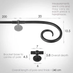 2m 12mm Crook Pack In Beeswax 9 2m 12mm Crook Pack In Beeswax -Curtains & Poles Sales 827bw 13