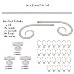 2m 12mm Crook Pack In Clay 9 2m 12mm Crook Pack In Clay -Curtains & Poles Sales 827cl 20
