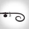 2m 12mm Crook Pack In Matt Black -Curtains & Poles Sales 827mb 11