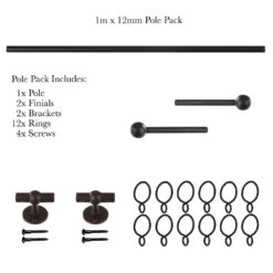 1m 12mm Cannonball Pack In Beeswax 10 1m 12mm Cannonball Pack In Beeswax -Curtains & Poles Sales 829bw 20