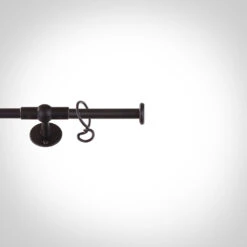 Curtains & Poles Sales 43 1m 12mm Button Pack In Matt Black